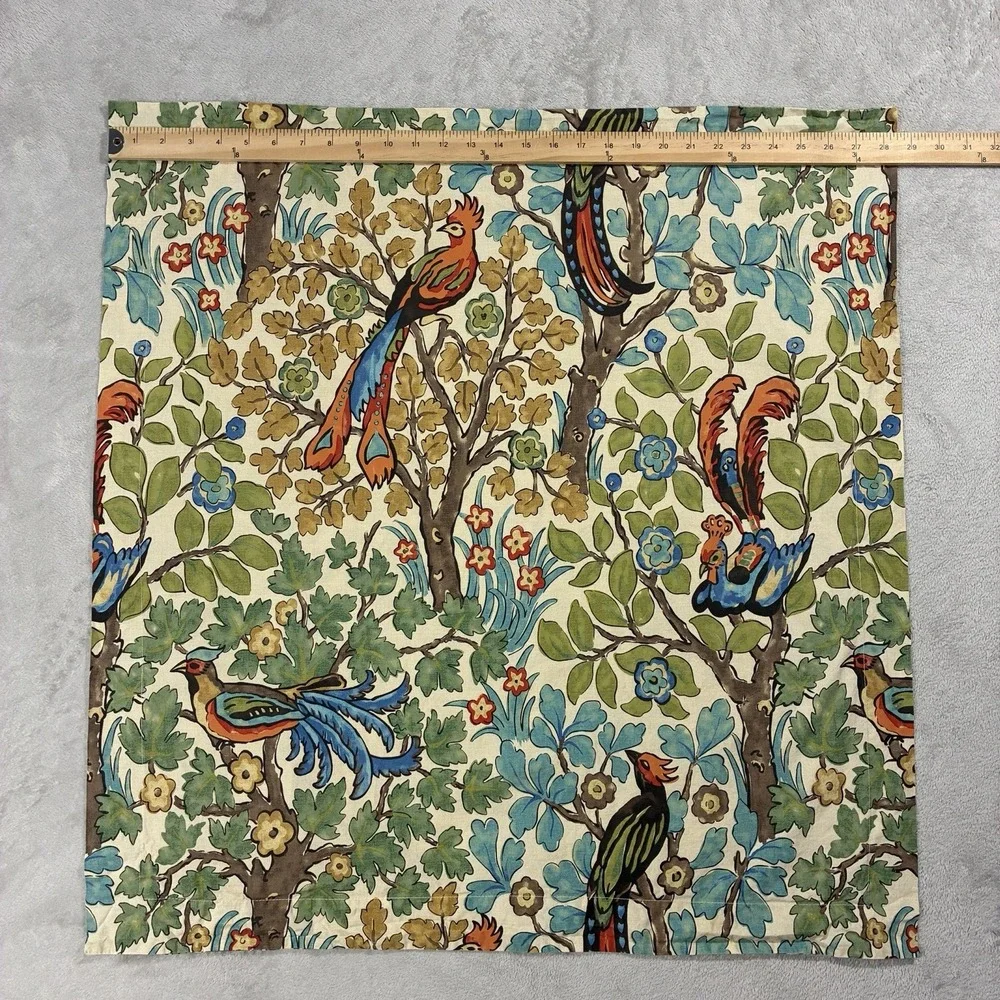 Pottery Barn Mayle Bird Euro Pillow Shams Cotton Set Of 2 28